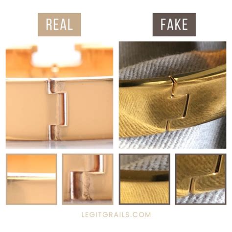 hermes clic fake vs real|how to tell hermes clic clac.